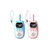 MBL Çok Fonksiyonlu Çocuk Telsizi Walkie Talkie İnterkom 2'li Set | Ekranlı Şarjlı Bas Konuş Telsiz