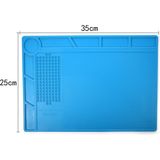 Mbl S130 Isıya Dayanıklı Silikon Ped Tamir Pedi 35x25cm - Mavi