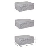 Mbois 19x40x50 cm 5 Adet Baza Altı Boy Çok Amaçlı Düzenleyici Kutu Organizer Cırt Cırtlı Hurç