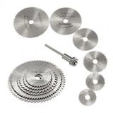 Mbois Metal 6 Parça Mini Matkap Ucu Ahşap Kesme Yuvarlak Çelik Bıçak Disk Testere Seti
