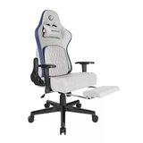 Mc-8663B Typhoon Oyuncu Koltuğu Gri Mavi, Terletmez Kumaş, Yatabilen Sırt, Yükseklik Ayarlı Kol Desteği, Ergonomik Gaming Chair, 120-139 Kg Taşıma Kapasitesi, 2 Yıl Garanti Dayanıklı