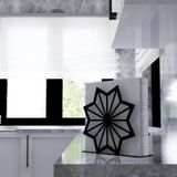 M&c Concept Motif Model-14 Metal Desenli Peçetelik - Siyah