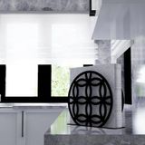 M&c Concept Motif Model-20 Metal Desenli Peçetelik - Siyah