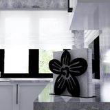 M&c Concept Yonca Metal Desenli Peçetelik - Siyah