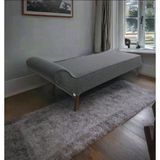 Mc Mobilya Sahra Peri Bench Puf Joseph Josefin Dinlenme Koltuğu Line Serisi Keten - 160x60 - Gri