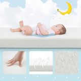 Mc.Pierobaby 10 cm Ortopedik Cotton Pamuklu Bebek Yatağı Oyun Parkı Yatağı Beşik Çocuk Yatağı 10 cm - 70 x 130 x 10 cm
