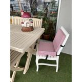 Mc.pierobaby Arkalıklı Sandalye Yükseltici Minder Sırtlı Mama Sandalyesi Minderi 34X34X10CM - Pembe