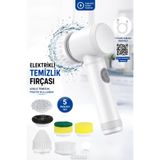 MCA Deerhome 5 Başlıklı Magic Brush 5in1 Fırça Başlıklı Şarjlı Temizleme Fırçası Banyo/Fayans/Zemin Temizleyici/ Kablosuz