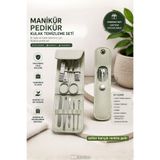 MCA Deerhome Çantalı Seyahat Tipi 14 Parça Manikür Pedikür ve Kulak Temizleme Seti (Setler Karışık Renktedir)