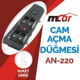 Mcar Ayna Ayarlı Dörtlü Fiat Linea Cam Açma Kapama Düğmesi