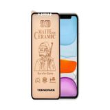Mcasering Iphone Xr Mat Seramik Nano Tam Kaplayan Full Ekran Koruyucu Siyah