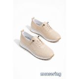 MCASERING Lüx Ortopedik Kaymaz Tabanlı Günlük Spor Kadın Babet Sneaker Ayakkabı 5447