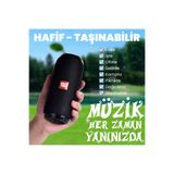 MCASERING TG-117 Portable Bluetooth Hoparlör - TWS Destekli, Su Geçirmez, FM Radyo & Micro SD / USB Destekli Ses Bombası