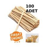 Mçb Group 100 ADET Ahşap Karıştırıcı Tahta Çay Kahve Karıştırıcı Karıştırma Çubuğu Tahta Karıştırıcı Kullan At