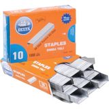 Mçb Group 1000ADET Zımba Teli 4X9MM Çelik Zımba Teli Küçük Boy No:10 Beyaz - 1000 Adet