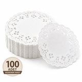 Mçb Group 100’lü 9 Cm Dantel Kağıt Çay Bardağı Altlığı Sunum Altlığı Bardak Servis Kağıdı