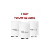 Mçb Group 3 Adet 50cm x 50 Metre Balonlu Naylon Paketleme Ambalaj Koruma Patpat Naylonu