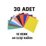 Mçb group 30 Adet A4 Elişi Kağıdı Karışık Renk El Işi Kağıdı