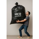 Mçb Group 4 Rulo Endüstriyel ( 120X150 cm ) Hantal Boy Siyah Çöp Poşeti 4 Rulo Çöp Torbası