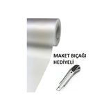 Mçb Group 45cm X 5 Metre Şeffaf Kaydırmaz Raf Dolap Ve Çekmece Örtüsü Ve Maket Bıçağı Hediye