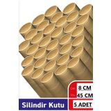 Mçb Group 5 Adet Karton Masura Silindir Kutu Postüp Rulo Kargo Tüpü Kedi Tırmalama Tahtası Yapımı İçin Koli