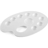 Mçb group (5 ADET) Plastik Oval Resim Paleti Boya Paleti Oyun ve Sanat Palet