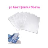 Mçb Group 50 Adet A4 Şeffaf Dosya Föy Poşet Dosya