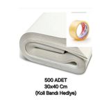 Mçb Group 500 ADET 30x40 Tabak - Bardak Eşya Sarma Taşıma Taşınma Paketleme Kağıdı - Koli Bandı Hediye