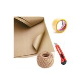 Mçb Group Çeyiz Kağıdı 10 Adet 70x100 Kraft Kağıdı + 1 Adet Jüt İp + 1 Adet Maket Bıçağı + 1 Adet Koli Bandı