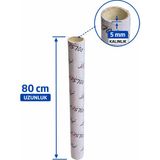 Mçb Group Extra Kalın Karton Koli Rulosu Silindir Karton Tüp Dayanıklı Ambalaj Borusu Poster, Streç, Naylon Sarma Için - 80cm