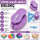 Mçb Group Köpek Balığı Şekilli Orta Boy Şekilli Delgeç | Kağıt Fon Kartonu Eva Delgeç | Scrapbook Hobi Delgeci - 1 Adet