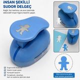Mçb Group Südor Insan Şekilli Şekilli Delgeç Orta Boy Fon Kartonu Kağıt Eva Delgeç |scrapbook Hobi Delgeci - südor delgeç