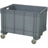 Mçb Group Tekerlekli Plastik Taşıma Kasası 70x50x45 Cm Çamaşır Sepeti Kırılmaz Malzeme Ömürlük Kullanım