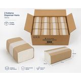 Mçb Group Z Katlama Dispenser Havlu 100'LÜ – 1 Kolide 12 Paket – Z Katlı Kağıt Havlu - Beyaz