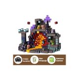 McBlok Minecraft Manyetik Küp Blok volkan ve maden Temalı Yapı Taşı 100 Parça