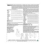 Mccall's Patterns M6819 Kadın Bayramı ve Cosplay Kostüm Dikiş Deseni, Bedenler 14-22
