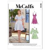 McCall's Bayan Kloş Elbise Dikiş Desen Kiti, Kod M8195, Bedenler 6-8-10-12-14, Çok Renkli