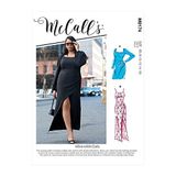 McCall's M8174RR kesim takımı bayanlar için, örgü kazak, elbise, tasarım kodu M8174, kağıt, beyaz, artı ebatlar 18W-24W