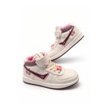 McDark Çocuk BEJ BORDO UZUN Bilekli Cırt Bağcıklı Sneaker Ayakkabı