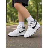 Mcdark Çocuk Uzun Bilekli Mevsimlik Sneaker Ayakkabı-Beyaz
