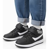 Mcdark Çocuk Uzun Bilekli Mevsimlik Sneaker Ayakkabı-Siyah Beyaz - Siyah - Beyaz