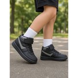 Mcdark Çocuk Uzun Bilekli Mevsimlik Sneaker Ayakkabı-Siyah