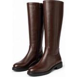 Mcdark Kadın Fermuarlı Binici Çizme Boy Oranı 42 Cm-Kahve - Kahverengi