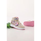 McDark KIZ ÇOCUK BEJ PEMBE LABULABU SNEAKER BİLEKLİ AYAKKABI
