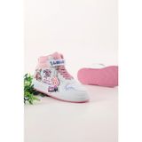 Mcdark Kız Çocuk Beyaz Pembe Labulabu Sneaker Bilekli Ayakkabı - Beyaz - Pembe