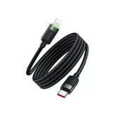 Mcdodo CA-2010 Siyah 36W 1.2 mt Type-C to Lightning Manyetik Sarılabilir Şarj ve Data Kablosu