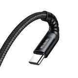 Mcdodo CA-5641 Siyah 6W 1 mt Type-C To Type-C Şarj ve Data Kablosu