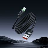 Mcdodo CA-5650 1.2 mt USB-A to USB-C 6A Siyah Sarılabilir Manyetik Kablo
