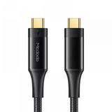 Mcdodo Ca-8760 Thunderbolt 3 Intel 100W Type-C To Type-C Yüksek Hızlı Veri Aktarım Kablosu Siyah