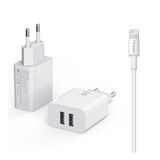 Mcdodo CH-662 iPhone 1 m 2.4A Beyaz Usb Şarj Adaptör Set